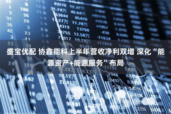 盛宝优配 协鑫能科上半年营收净利双增 深化“能源资产+能源服务”布局