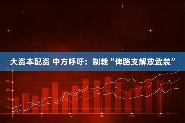 大资本配资 中方呼吁：制裁“俾路支解放武装”