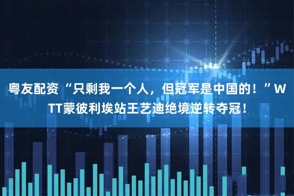 粤友配资 “只剩我一个人，但冠军是中国的！”WTT蒙彼利埃站王艺迪绝境逆转夺冠！